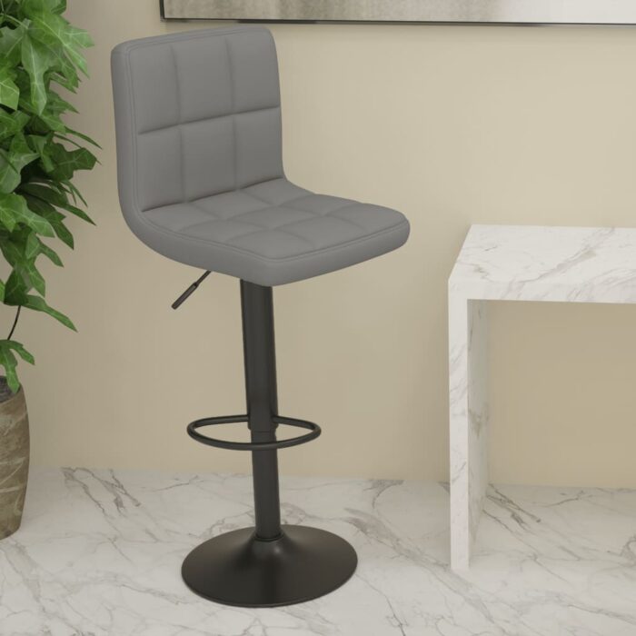 Tabouret de bar Gris clair Tissu – Image 1