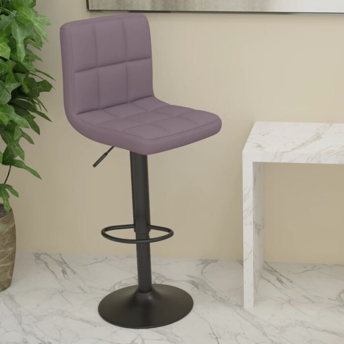Tabouret de bar Taupe Tissu – Image 1