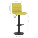 Tabouret de bar Vert Tissu – Image 7