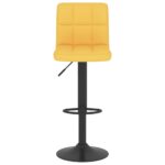 Tabouret de bar Jaune moutarde Tissu – Image 2