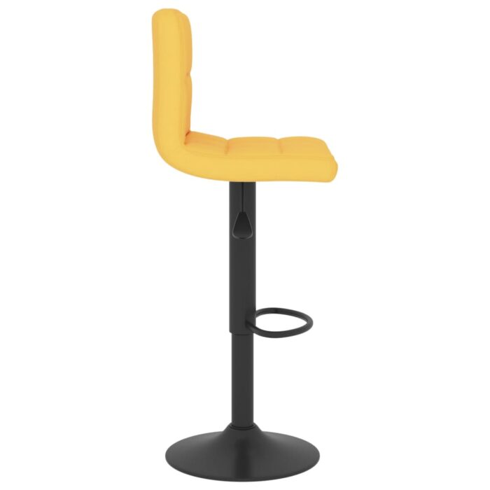 Tabouret de bar Jaune moutarde Tissu – Image 3