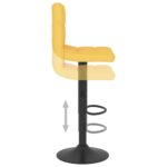 Tabouret de bar Jaune moutarde Tissu – Image 5