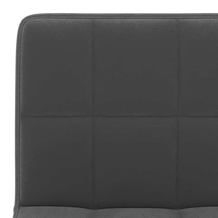 Tabourets de bar lot de 2 noir velours – Image 6