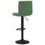 Tabourets de bar lot de 2 vert foncé velours – Image 4
