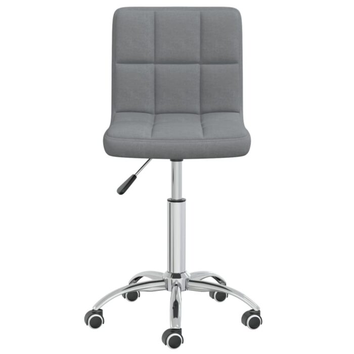 Chaise pivotante de bureau Gris clair Tissu – Image 2