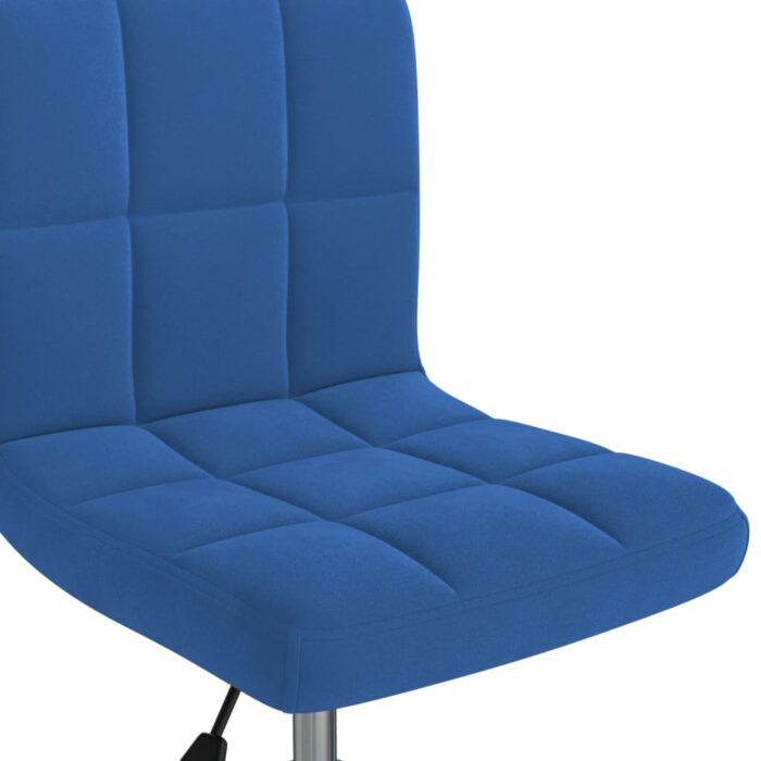 Chaise pivotante de bureau Bleu Velours – Image 5