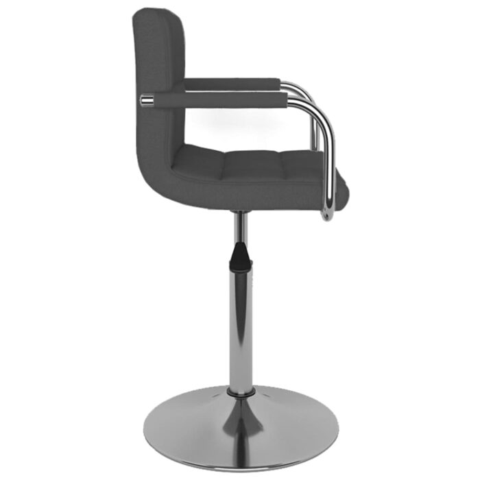 Tabouret de bar Gris foncé Tissu – Image 3