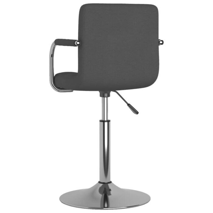 Tabouret de bar Gris foncé Tissu – Image 4