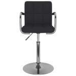 Tabouret de bar Noir Tissu – Image 2