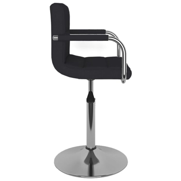 Tabouret de bar Noir Tissu – Image 3