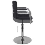 Tabouret de bar Noir Tissu – Image 5