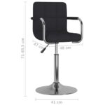Tabouret de bar Noir Tissu – Image 7