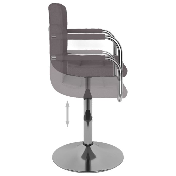 Tabouret de bar Taupe Tissu – Image 5