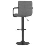 Tabouret de bar Gris clair Tissu – Image 4