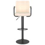 Tabouret de bar Crème Tissu – Image 2
