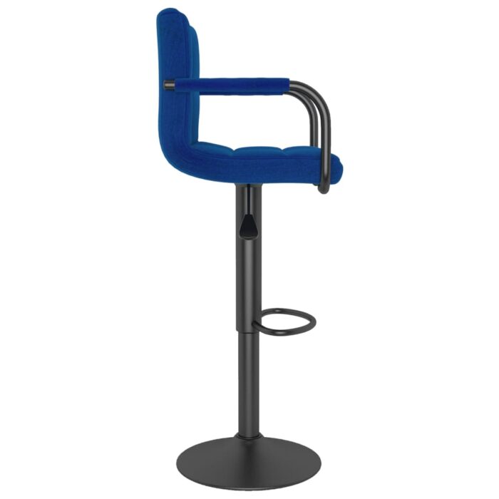 Tabouret de bar Bleu Tissu – Image 3