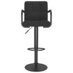 Tabouret de bar Noir Tissu – Image 2