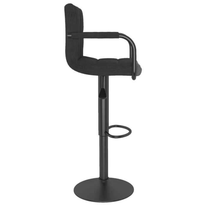 Tabouret de bar Noir Tissu – Image 3