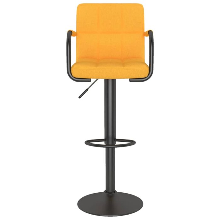 Tabouret de bar Jaune moutarde Tissu – Image 2