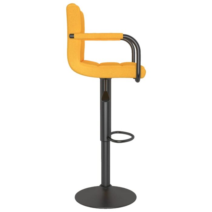 Tabouret de bar Jaune moutarde Tissu – Image 3