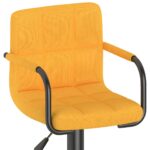 Tabouret de bar Jaune moutarde Tissu – Image 6