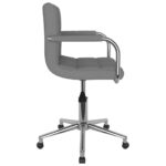 Chaise pivotante de bureau Gris clair Tissu – Image 3