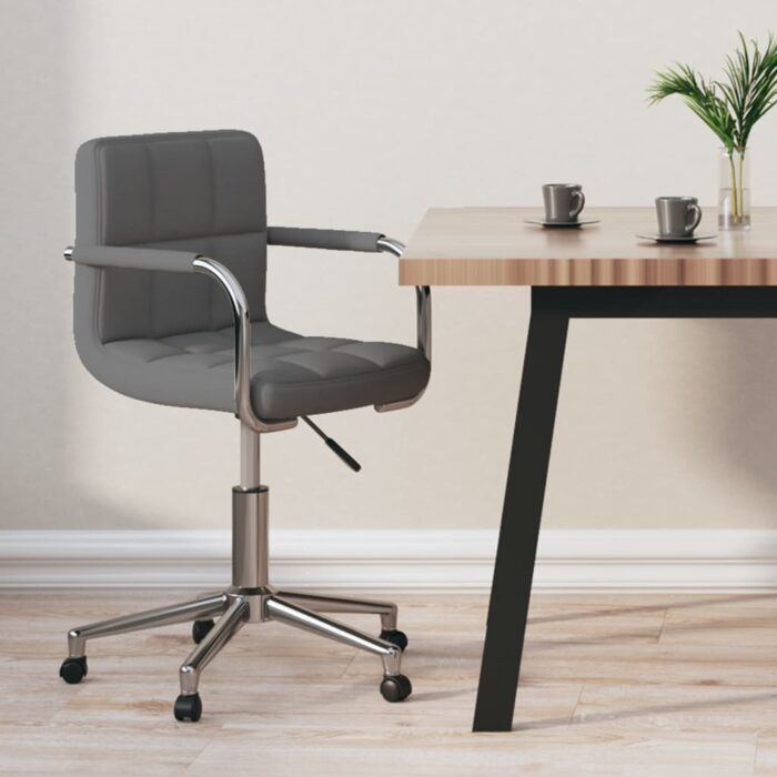 VXL8720286531716_m_en_hd_1.jpg Chaise pivotante de bureau Gris clair Tissu – Image 1