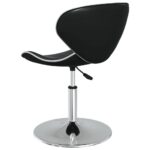 Chaises à manger lot de 2 noir similicuir – Image 6