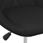 Chaise de salle à manger Noir Similicuir – Image 5