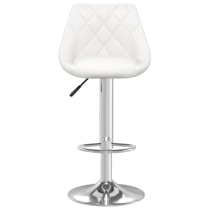 Tabouret de bar Blanc Similicuir – Image 2
