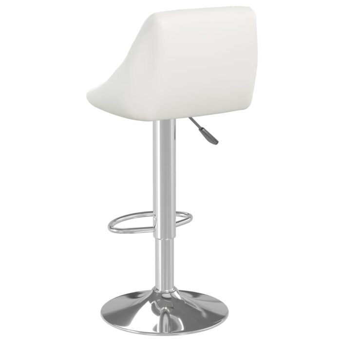 Tabouret de bar Blanc Similicuir – Image 3