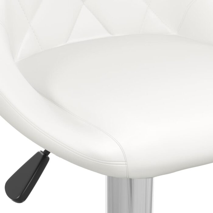 Tabouret de bar Blanc Similicuir – Image 5