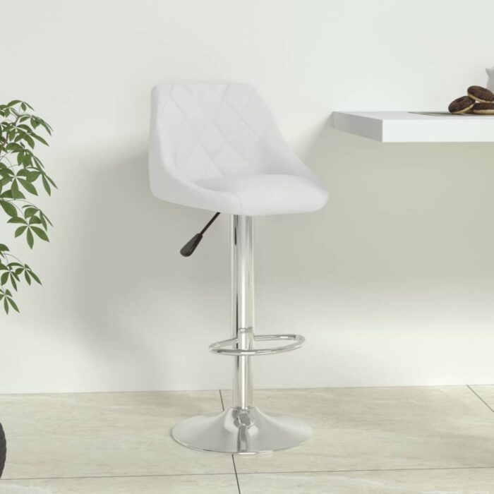Tabouret de bar Blanc Similicuir – Image 1