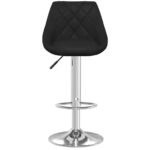 Tabouret de bar Noir Similicuir – Image 2