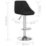 Tabouret de bar Noir Similicuir – Image 6