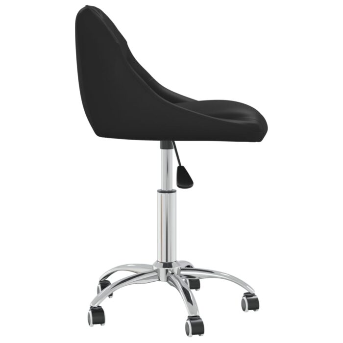Chaise de bureau pivotante Noir Similicuir – Image 3