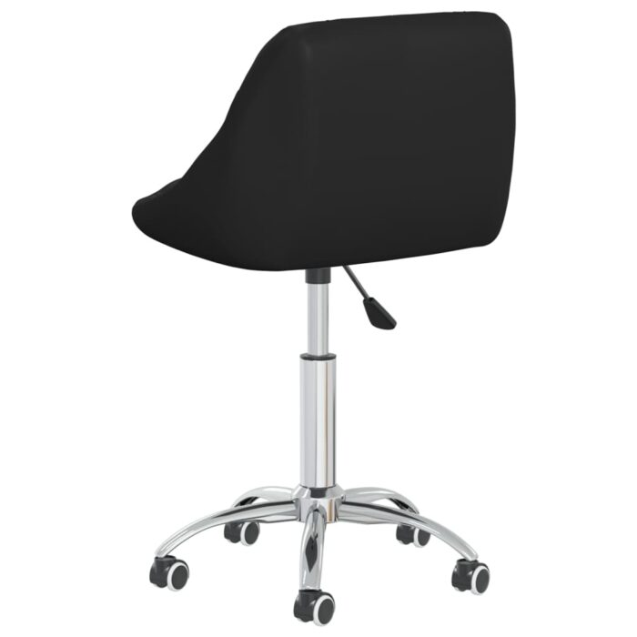 Chaise de bureau pivotante Noir Similicuir – Image 4