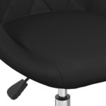 Chaise de bureau pivotante Noir Similicuir – Image 5