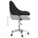 Chaise de bureau pivotante Noir Similicuir – Image 6