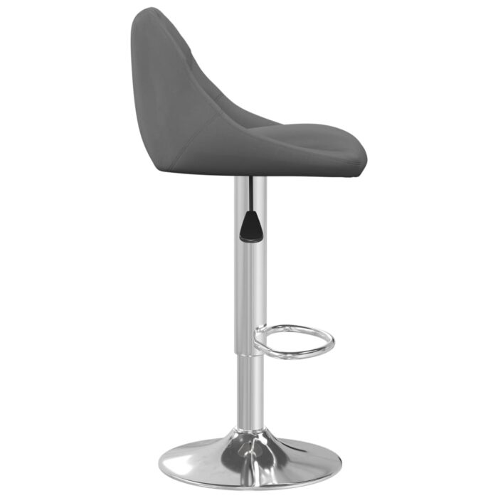 Tabouret de bar Gris foncé Velours – Image 2