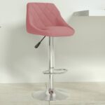Tabouret de bar Rose Velours