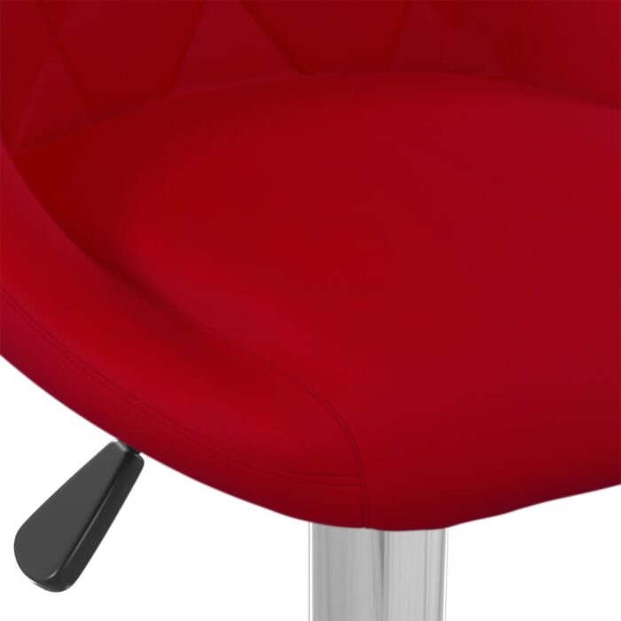 Tabouret de bar Rouge bordeaux Velours – Image 4