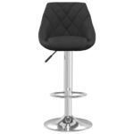 Tabourets de bar lot de 2 noir velours – Image 2