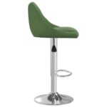 Tabourets de bar lot de 2 vert foncé velours – Image 3