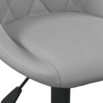 Chaises pivotantes à manger lot de 2 Gris clair Velours – Image 5