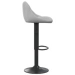 Tabouret de bar Gris clair Velours – Image 2