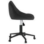 Chaise pivotante de bureau Noir Velours – Image 2