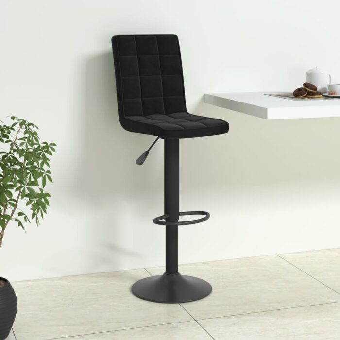 VXL8720286541296_m_en_hd_1.jpg Tabouret de bar Noir Velours – Image 1