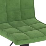 Tabouret de bar Vert foncé Velours – Image 6