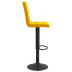 Tabouret de bar Jaune moutarde Velours – Image 3